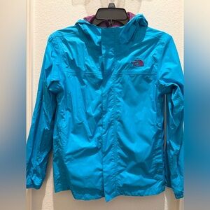 The North Face Turquoise and Pink Logo Jacket
